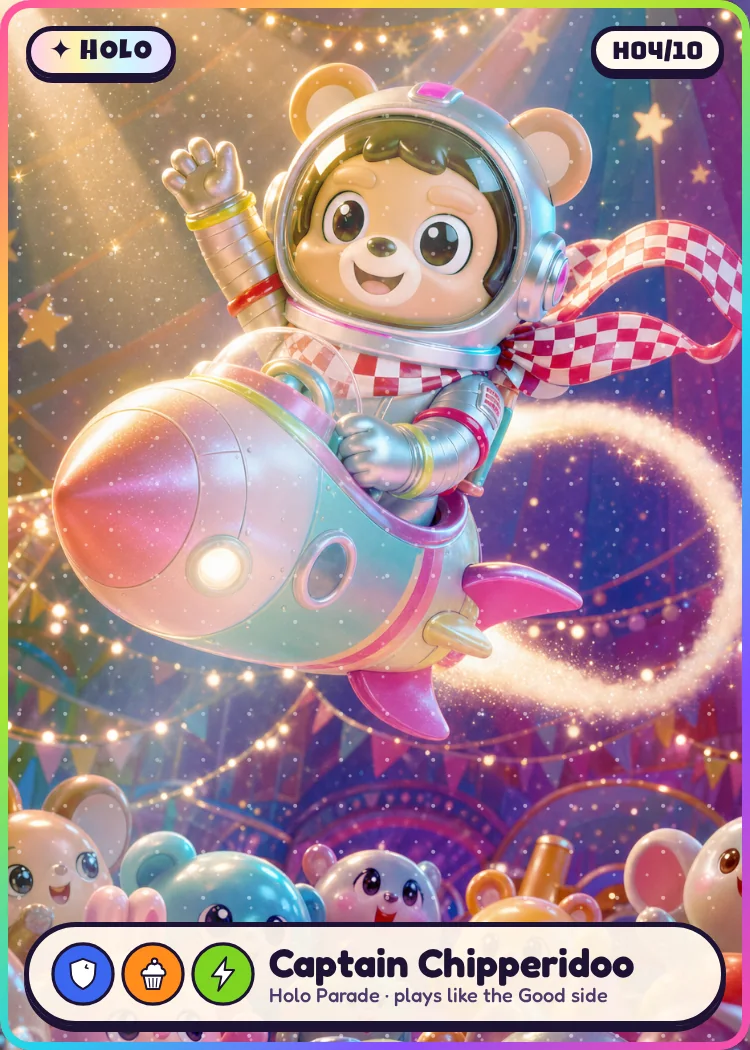Holo card: Captain Chipperidoo