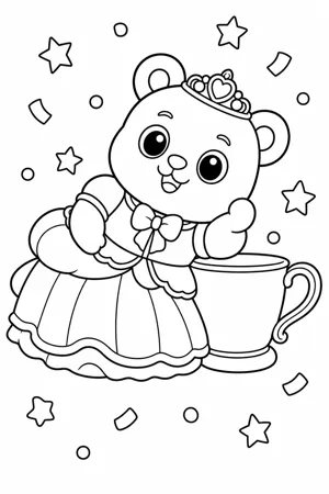 Colouring page: Duchess Marshmallow